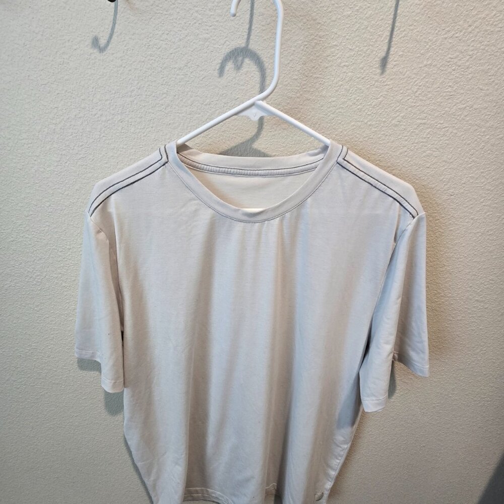 Vuori Men's Short Sleeve Cream Tee